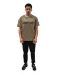 Fear of God Essentials Applique Logo T-Shirt Taupe