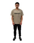 Fear of God Essentials Applique Logo T-Shirt Tan