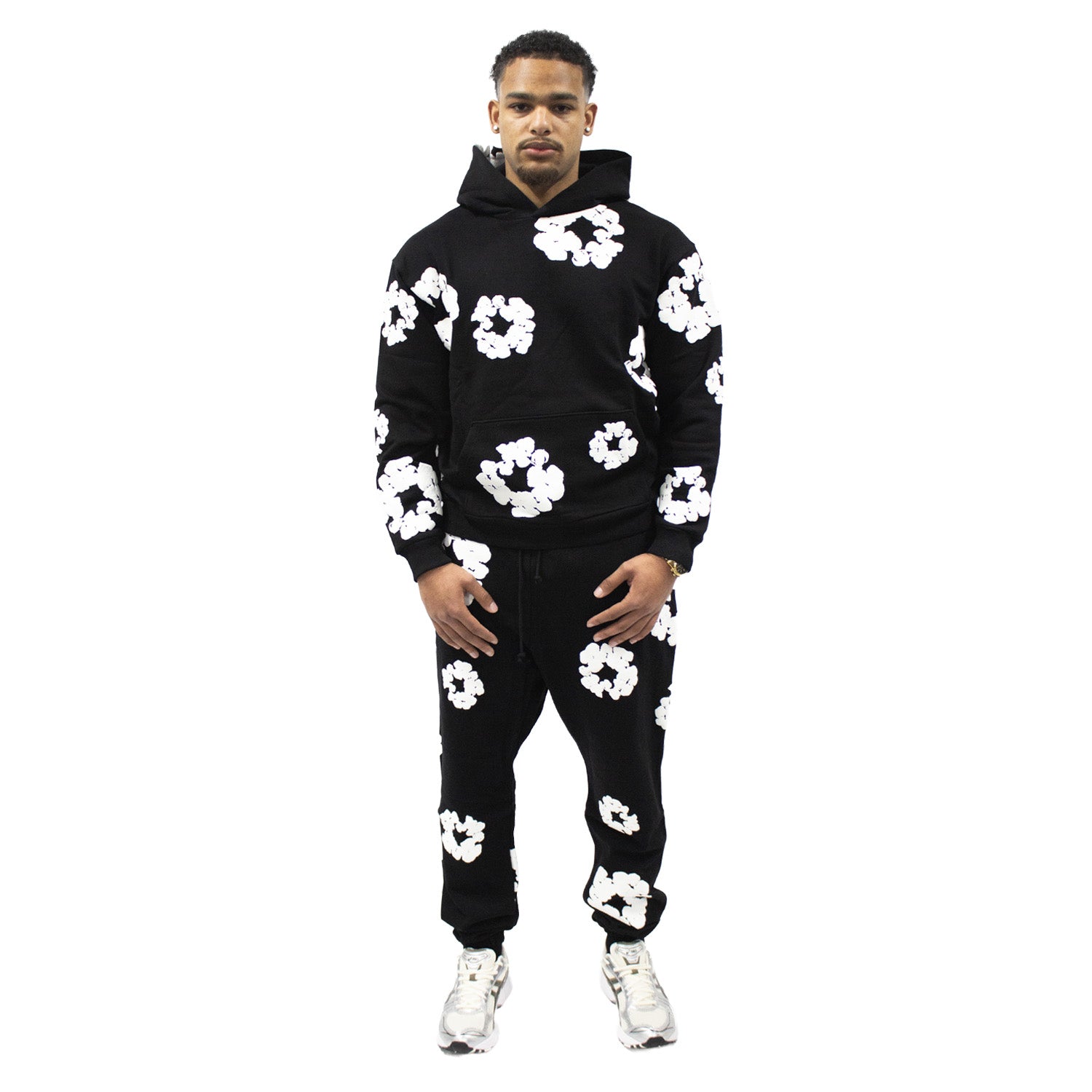 Denim Tears The Cotton Wreath Hoodie Black – sneakrflow