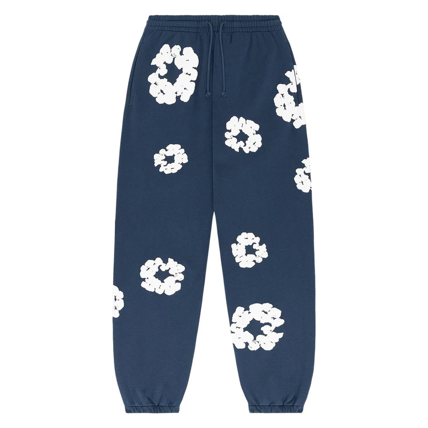 Denim Tears The Cotton Wreath Sweatpants Navy – sneakrflow