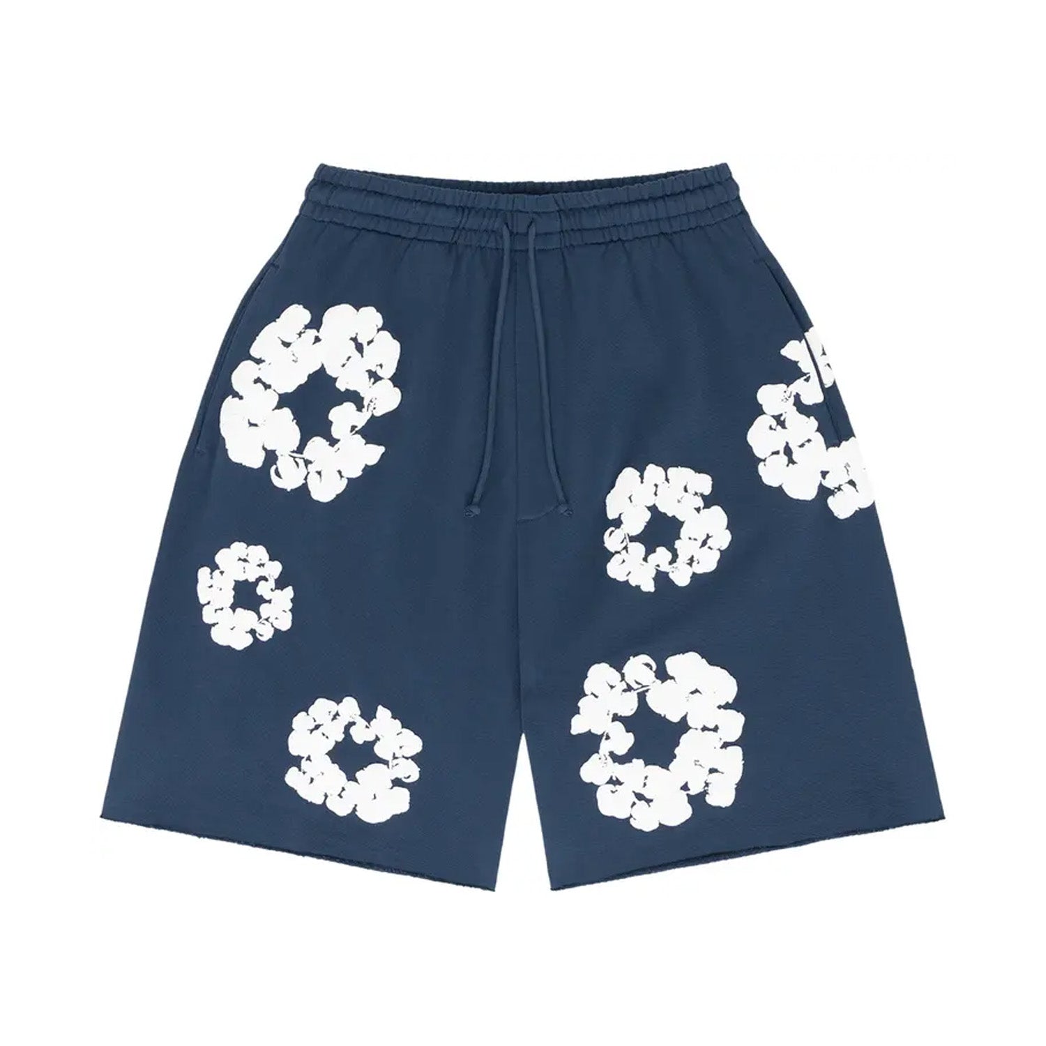 Denim Tears The Cotton Wreath Shorts Navy – sneakrflow