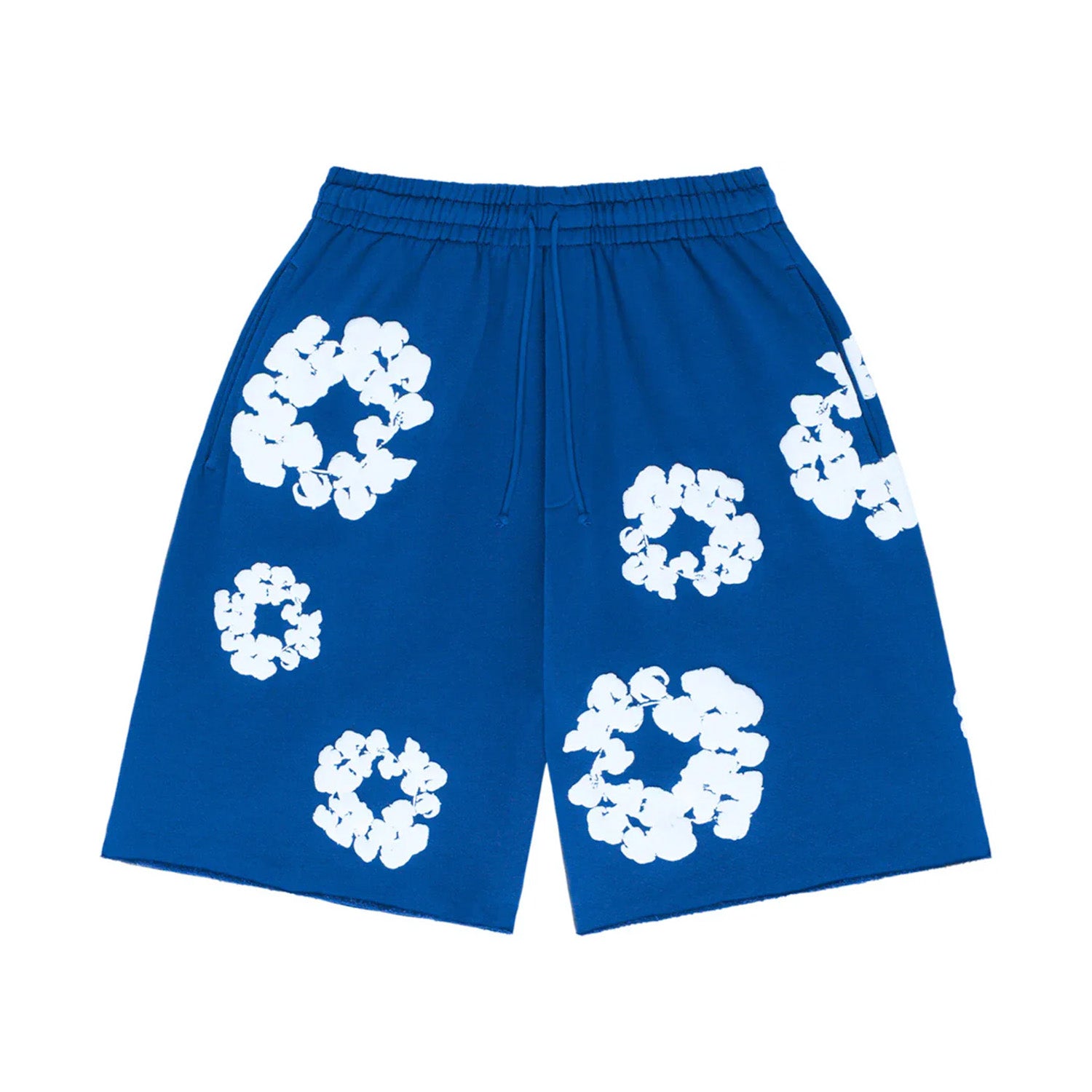 Denim Tears The Cotton Wreath Shorts Royal Blue – sneakrflow
