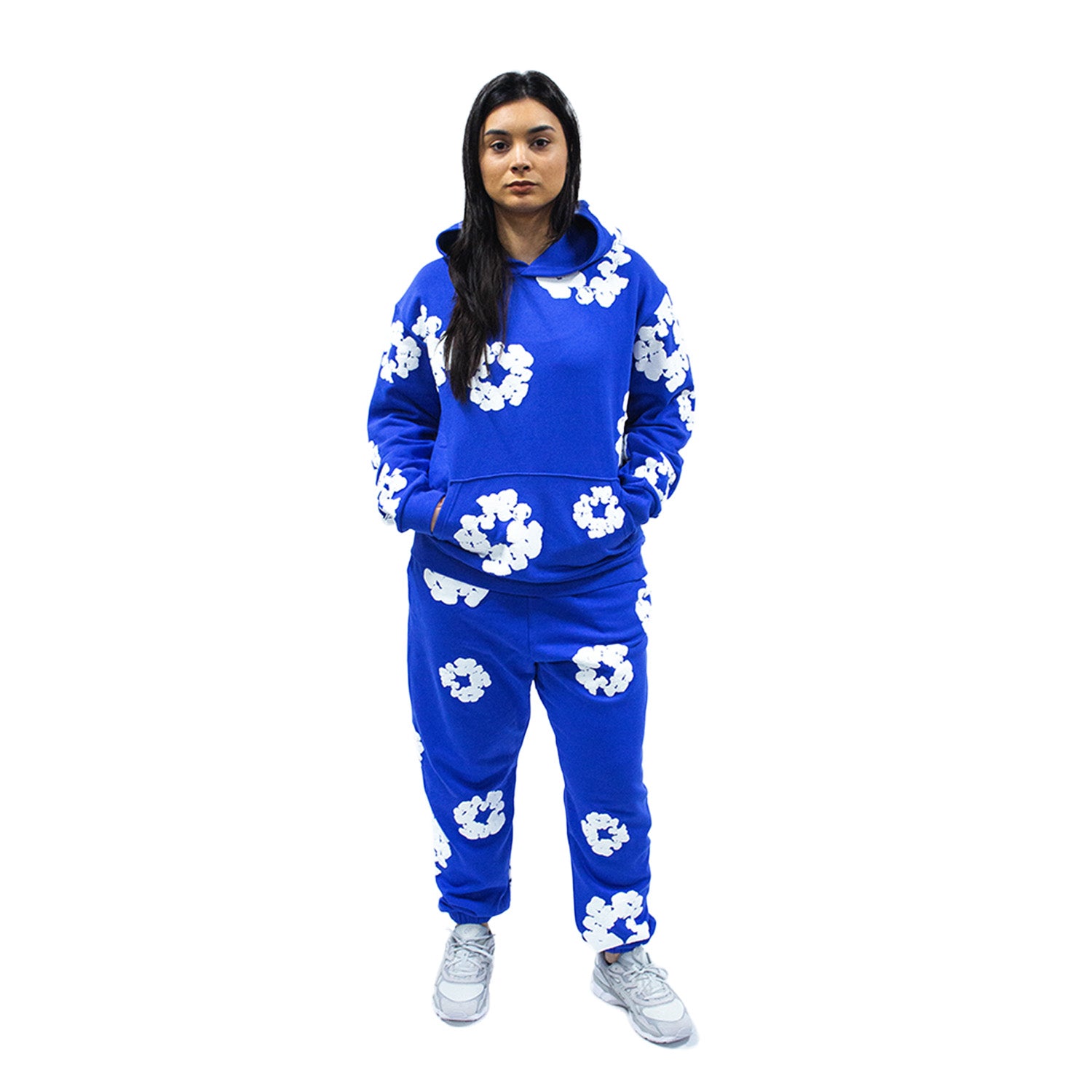 Denim Tears The Cotton Wreath Hoodie Royal Blue – sneakrflow