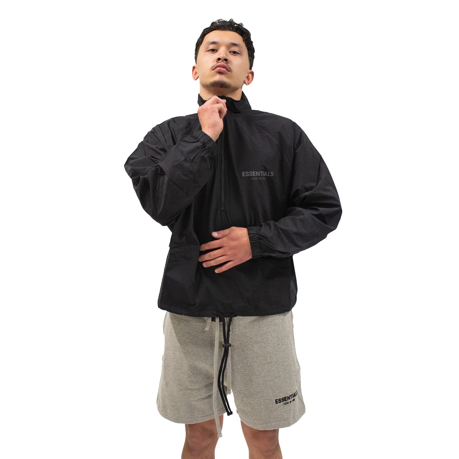 Fear of God Essentials Half Zip Track Jacket Stretch Limo – sneakrflow