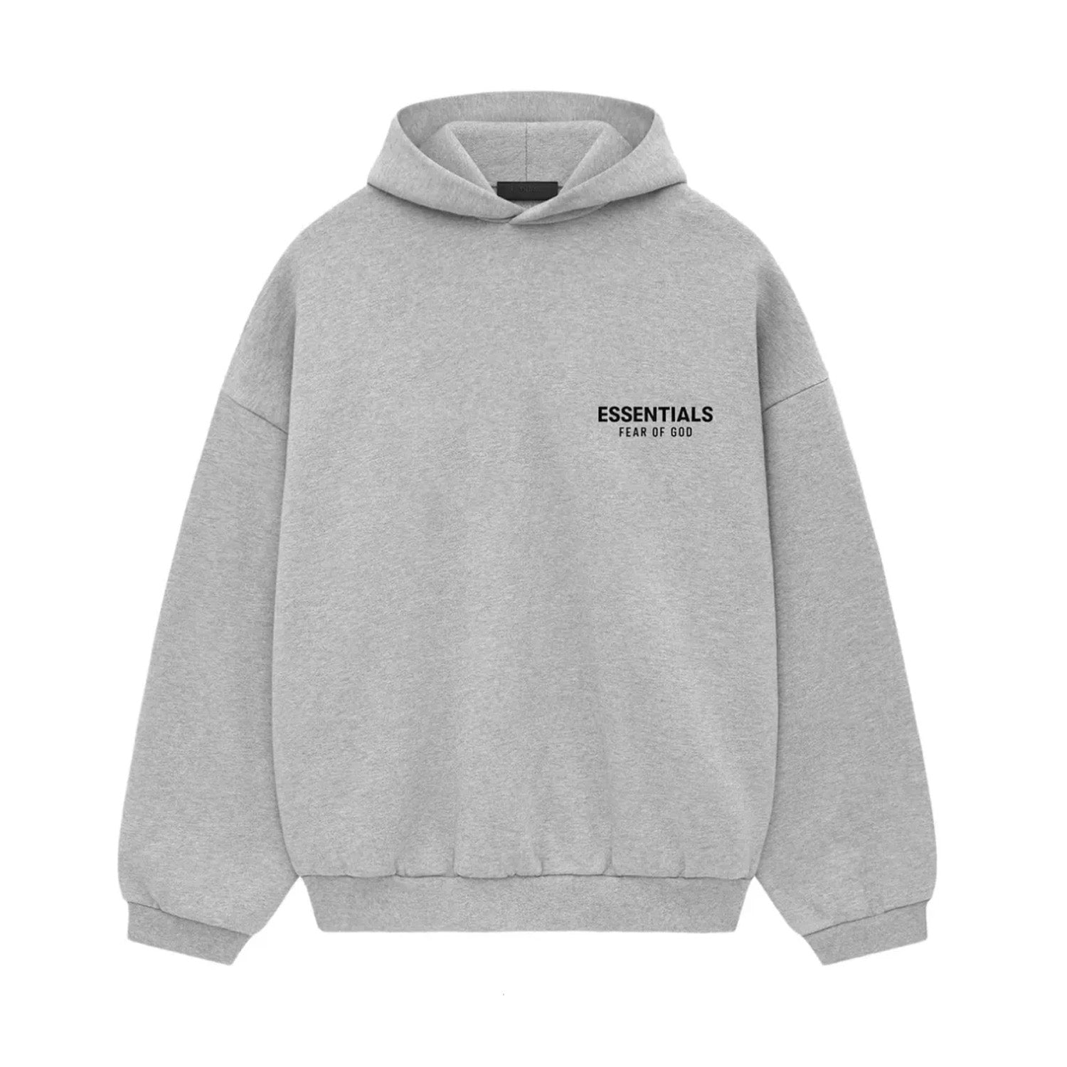 Fear of God Essentials Light Heather Gray Fleece Hoodie