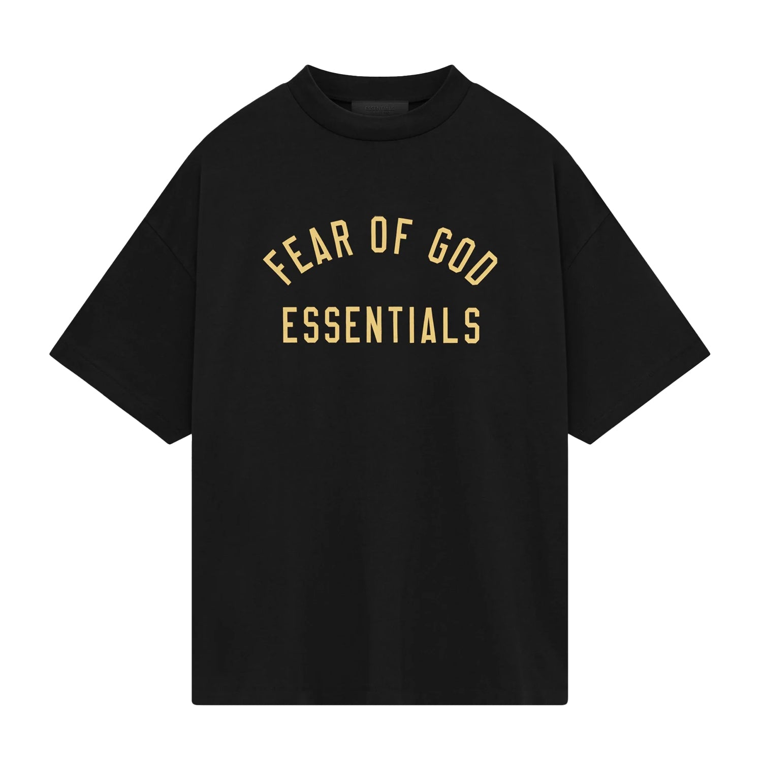 Fear of God Essentials Black Yellow T-Shirt – sneakrflow