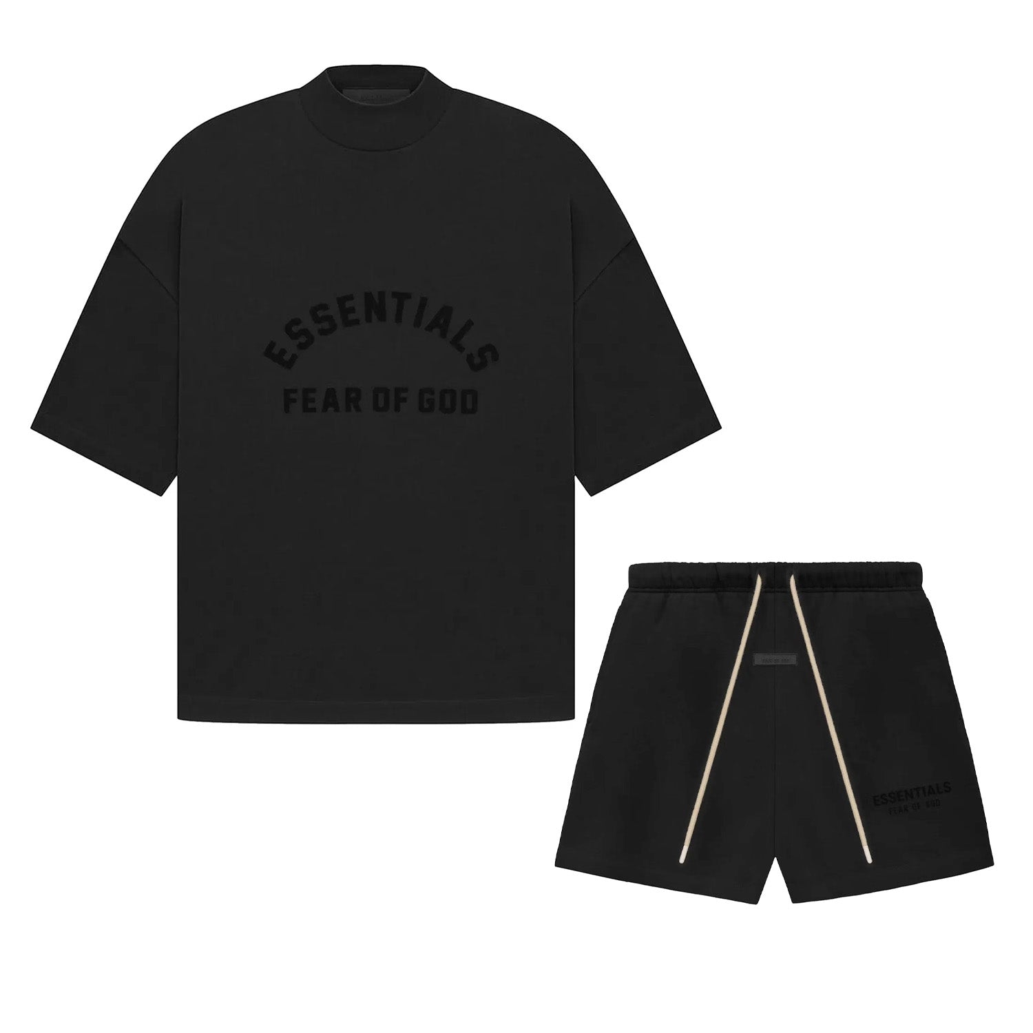 美品　ESSENTIALS FEAR OF GOD セットアップ ブラック ブラック（黒）系 FEAR OF GOD ESSENTIALS(フィアオブゴッド