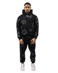 Denim Tears The Cotton Wreath Hoodie Black Monochrome