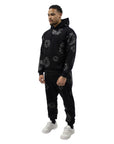 Denim Tears The Cotton Wreath Hoodie Black Monochrome