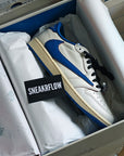 Nike Air Jordan 1 Low Travis Scott X Fragment Sail Military Blue