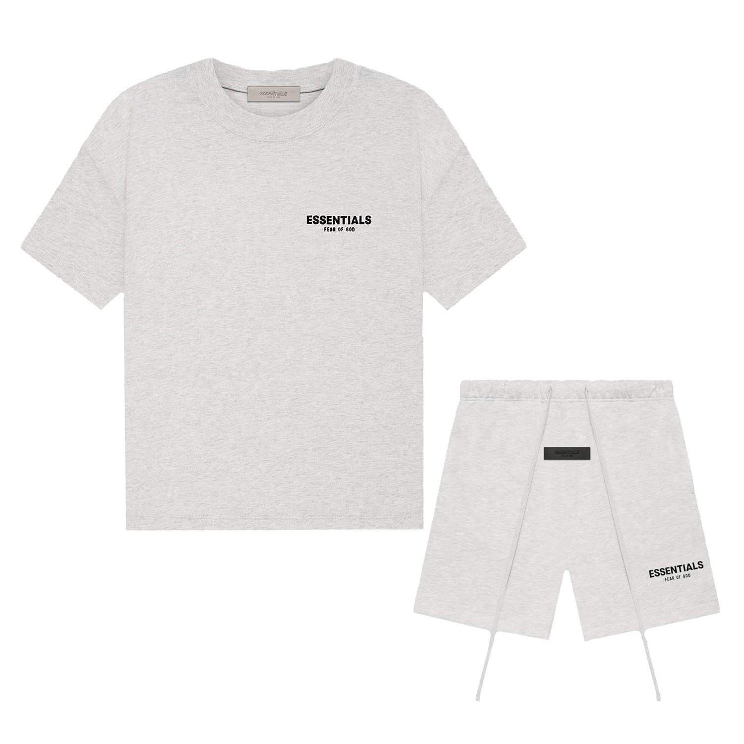 Fear of God Essentials Light Oatmeal Summer Set – sneakrflow