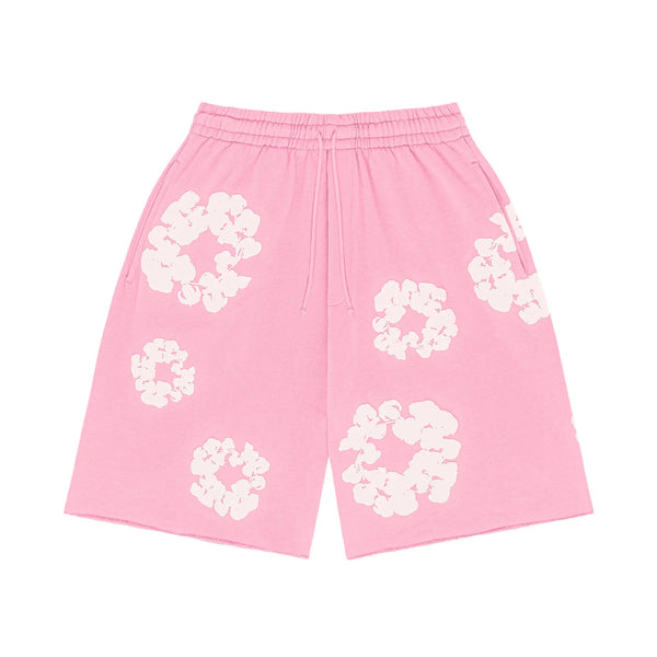 Denim Tears The Cotton Wreath Shorts Pink – sneakrflow