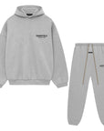Fear of God Essentials Light Heather Gray Fleece Set