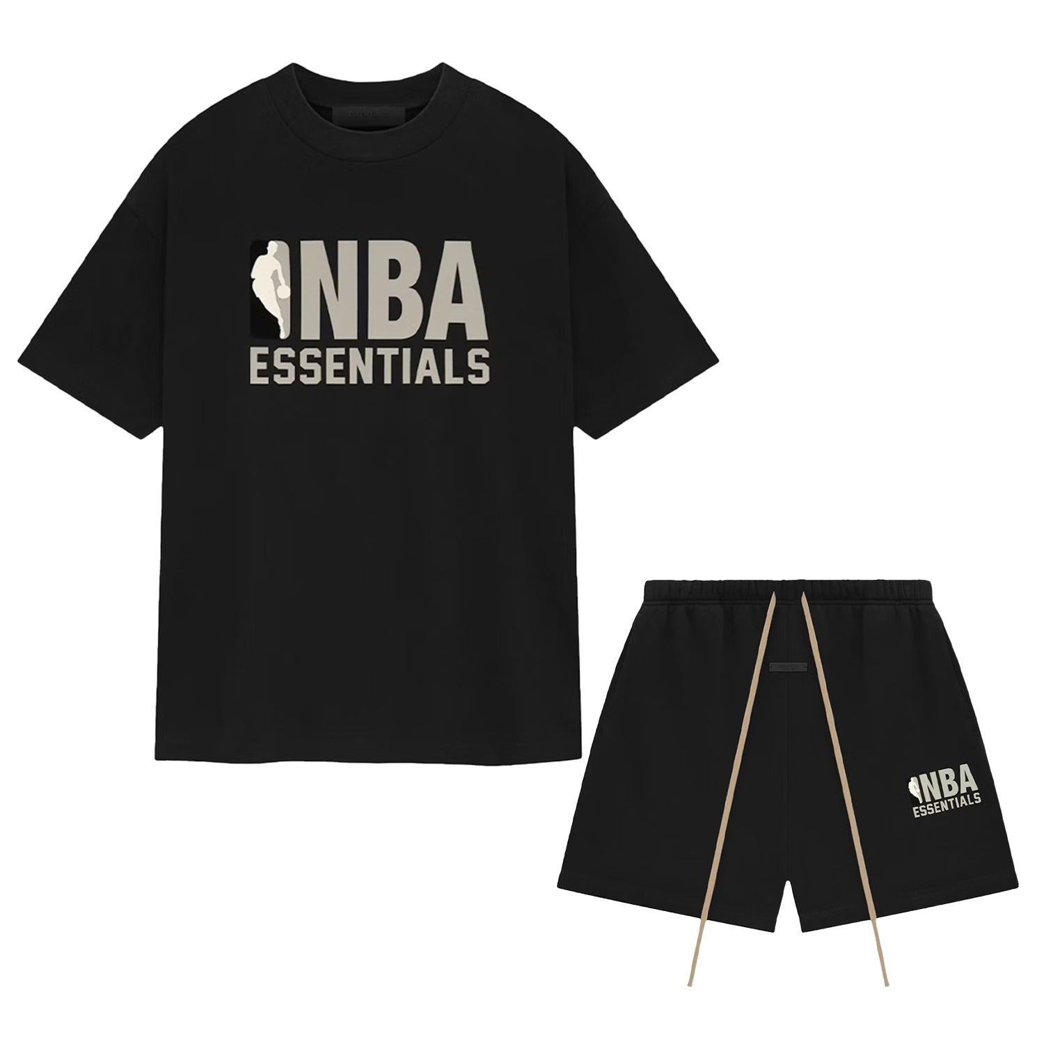 Fear of God Essentials x NBA Black/Grey Summer Set
